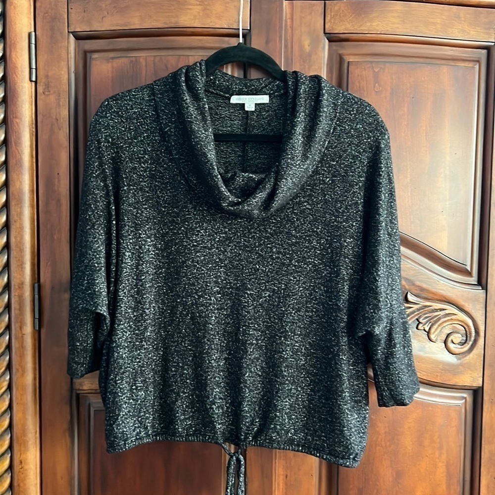 Green Envelope cowl neck sweater-Size M